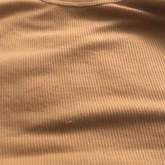 INC International Concepts size XL Tan ribbed scoop neck tank top - Picture 6 of 6